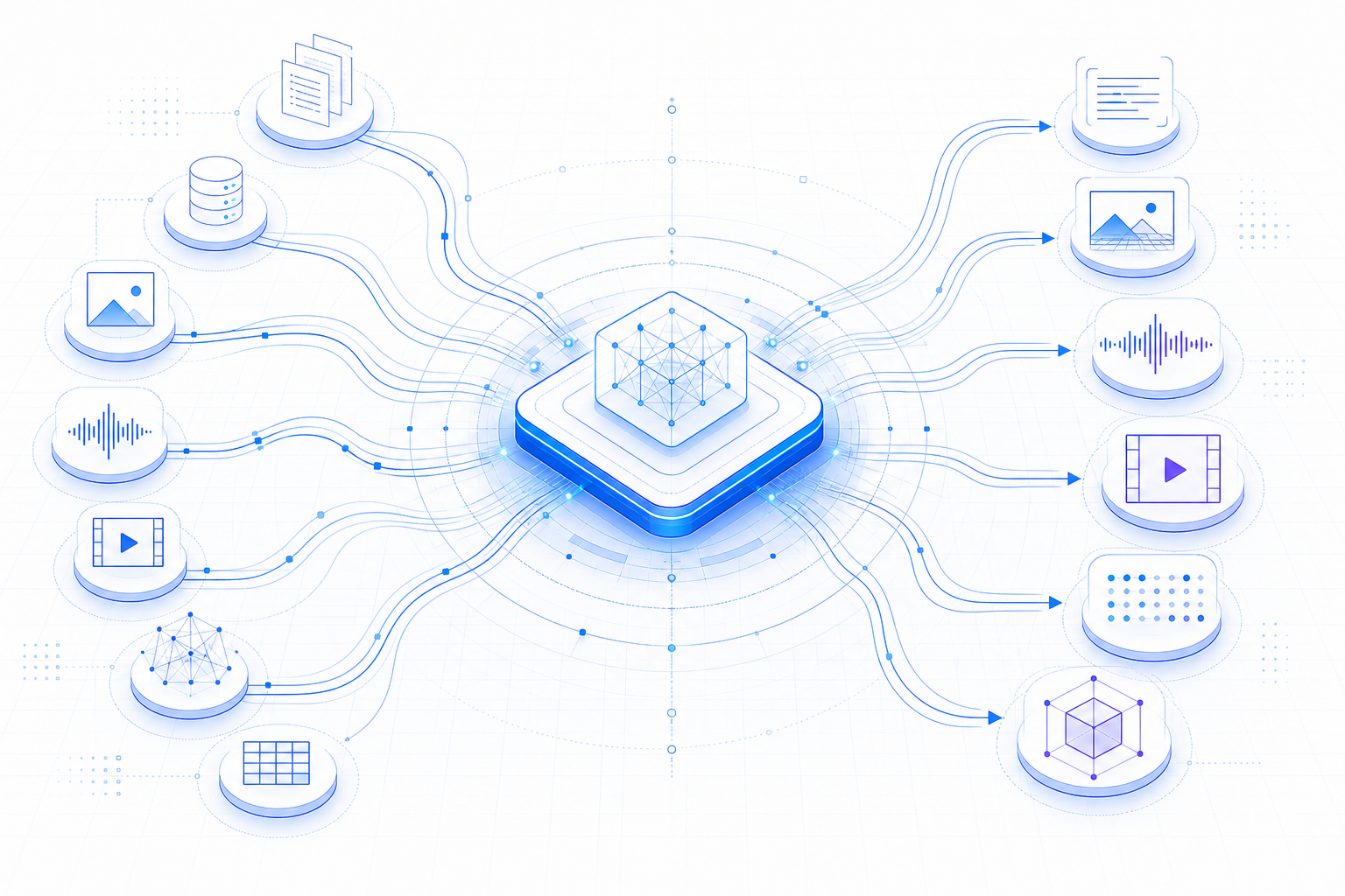 AI model taxonomy illustration